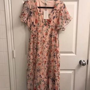 Laura Ashley floral chiffon dress